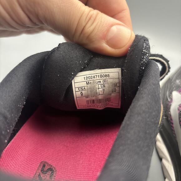 Brooks Ghost 15 Women’s Size 9 Running Walking Sneakers Shoes Black Peacock Pink - Picture 9 of 9